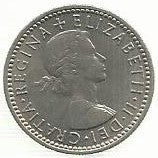 Inglaterra - 6 Pence 1955 (Km# 903)