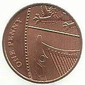 Inglaterra - 1 Penny 2008 (Km# 1107)