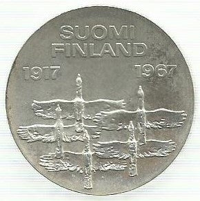 Finlandia - 10 Markka 1967 (Km# 50)