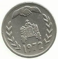 Argelia - 1 Dinar 1972 (Km# 104.1)  Fao