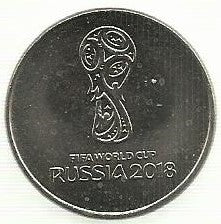 Russia - 25 Rublos 2018 (Km# Novo) Fifa 2018