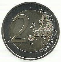 Malta - 2 Euro 2015 (Km# 168) 100 Anos 1º Voo Malta