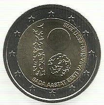 Estonia - 2 Euro 2018 (Km# 85)100º Aniversário Independencia