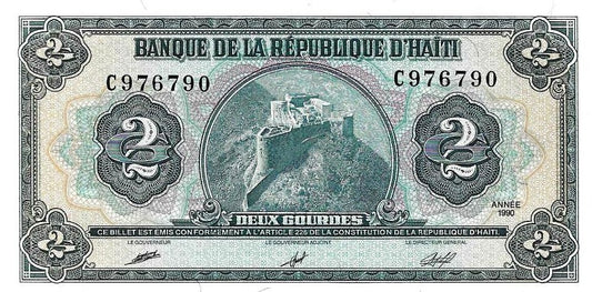 Haiti - 2 Gourdes 1990 (# 254)