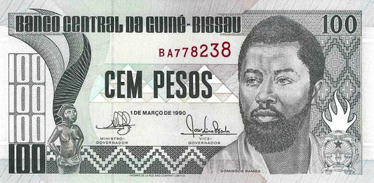 Guine Bissau - 100 Pesos 1990 (# 11)