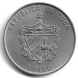 Cuba - 1 Peso 1997 (Km# 737) Lochnera Rosea