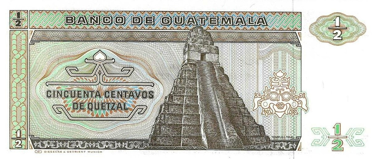 Guatemala - 50 Centavos 1988 (# 65)