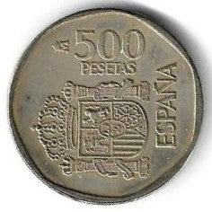 Espanha - 500 Pesetas 1987 (Km# 831)