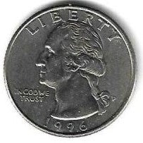 USA - 25 Cents 1996 (Km# 164a)