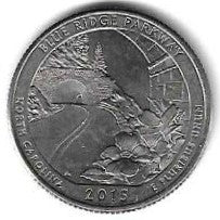 USA - 25 Cents 2015 (Km# 599) Blue Ridge Parkway