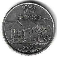 USA - 25 Cents 2004 (Km# 358) Iowa