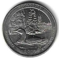 USA - 25 Cents 2018 (Km# Novo) Voyageurs