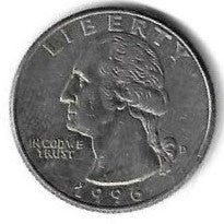 USA - 25 Cents 1996 (Km# 164a)