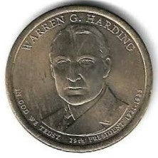 USA - 1 Dolar 2014 (Km# 571) Warren G.Harding