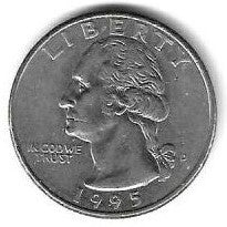 USA - 25 Cents 1995 (Km# 164a)