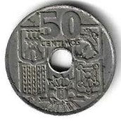 Espanha - 50 Centimos 1962 (Km# 777)