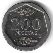 Espanha - 200 Pesetas 1988 (Km# 829)