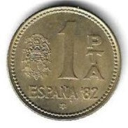 Espanha - 1 Peseta 1980 (Km# 816) Espanha 82