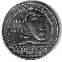 USA - 25 Cents 2022 (Km# ..) Anna May Wong