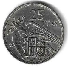 Espanha - 25 Pesetas 1969 (Km# 787)