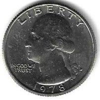 USA - 25 Cents 1978 (Km# 164a)