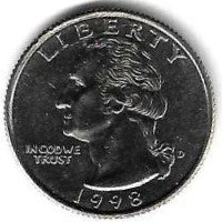 USA - 25 Cents 1998 (Km# 164a)