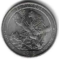 USA - 25 Cents 2012 (Km# 519) El Yunque