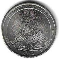 USA - 25 Cents 2012 (Km# 522) Hawaii Vulcanoes