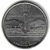 USA - 25 Cents 2007 (Km# 400) Utah