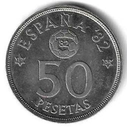 Espanha - 50 Pesetas 1982 (Km# 819)