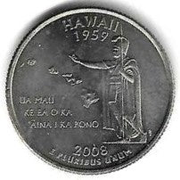 USA - 25 Cents 2008 (Km# 425) Hawaii