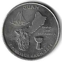 USA - 25 Cents 2009 (Km# 447) Guam