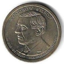 USA - 1 Dolar 2013 (Km# 550) Woodrow Wilson