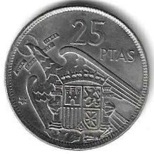 Espanha - 25 Pesetas 1975 (Km# 787)