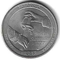 USA - 25 Cents 2015 (Km# 601) Saratoga