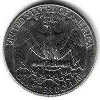 USA - 25 Cents 1984 (Km# 164a)