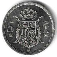 Espanha - 5 Pesetas 1976 (Km# 807)