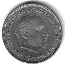 Espanha - 25 Pesetas 1969 (Km# 787)