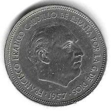 Espanha - 25 Pesetas 1966 (Km# 787)