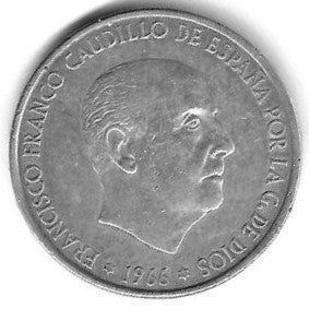 Espanha - 100 Pesetas 1966 (Km# 797)