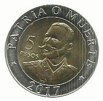 Cuba - 5 Pesos 2017 (Km# ..) Antonio Maceo