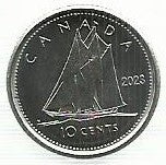 Canada - 10 Centimos 2023 (Km# 3336)