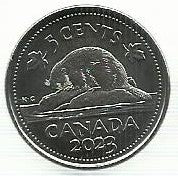 Canada - 5 Centimos 2023 (Km# 3334)