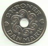 Dinamarca - 2 Kroner 1994 (Km# 874)