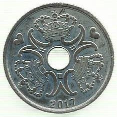 Dinamarca - 5 Kroner 2017 (Km# 869)