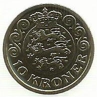 Dinamarca - 10 Kroner 2018 (Km# 955)