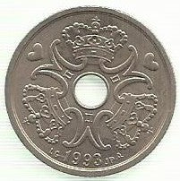 Dinamarca - 2 Kroner 1993 (Km# 874)