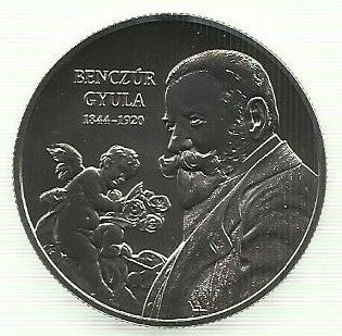 Hungria - 2000 Forint 2019 (Km# Novo) Gyula Benczúr