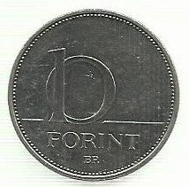 Hungria - 10 Forint 1994 (Km# 695)