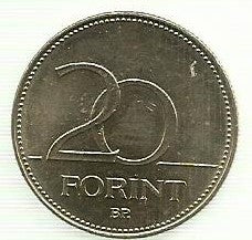 Hungria - 20 Forint 2019 (Km# 849)